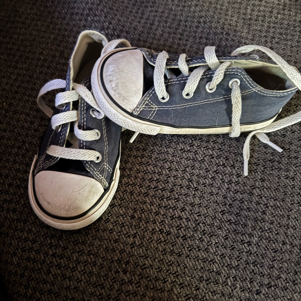 Converse Blue Canvas Sneakers